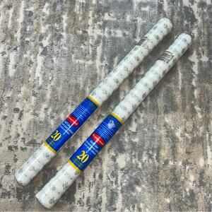 Vintage 1989 Rubbermaid Shelf & Drawer Liner White Brown Floral Design 2 Rolls